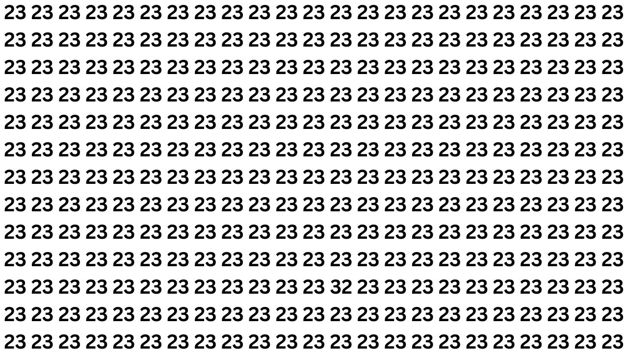 Brain Teaser IQ Test: Spot the Hidden Inverted 32 Within 6 Seconds