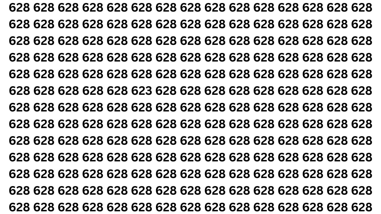 Optical Illusion Challenge: Can You Find the Hidden 623 Before Time Runs Out?