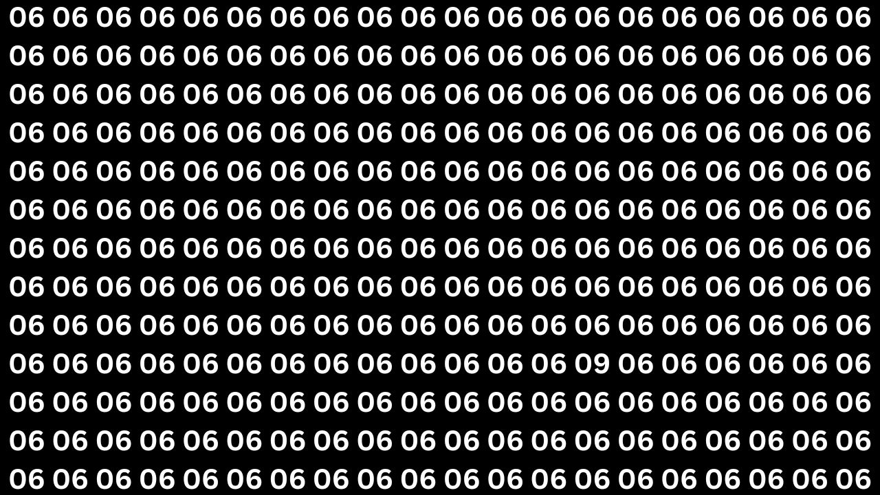 Optical Illusion Challenge: Can You Catch the Hidden 09 in 9 Seconds