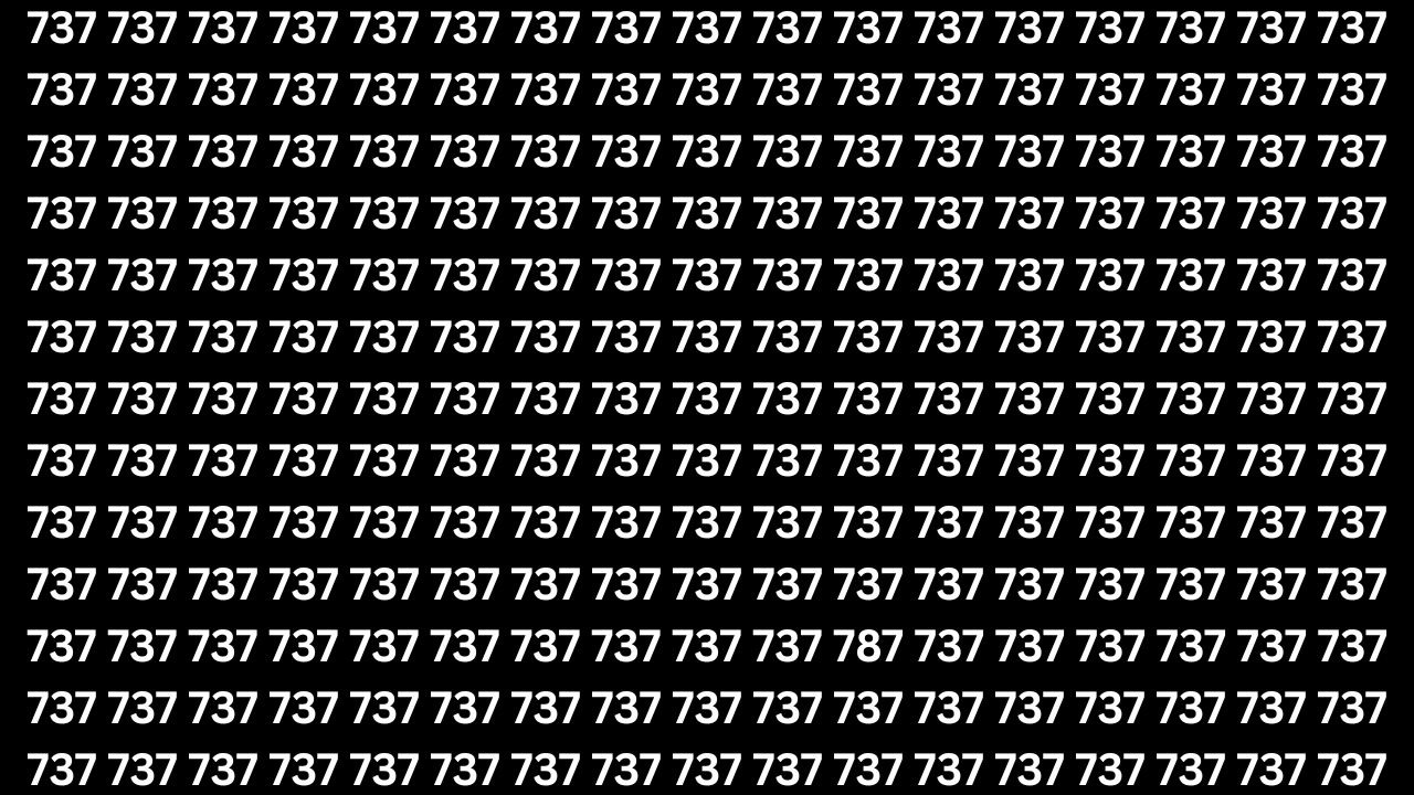 Optical Illusion Test: Only Sharp Eyes Can Spot the Hidden Number 787