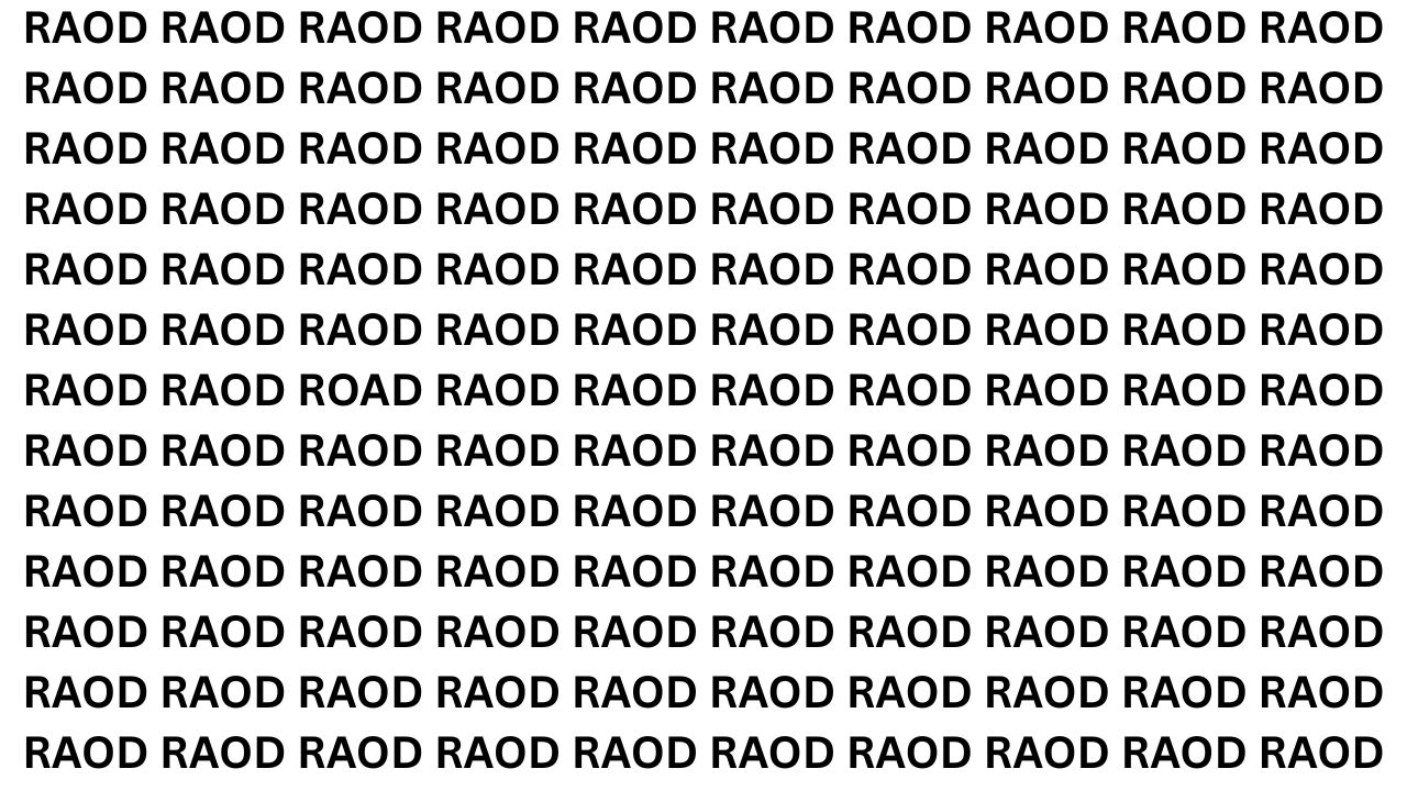 Optical Illusion Visual Test: Can You Spot the Word ROAD Within 8 Seconds