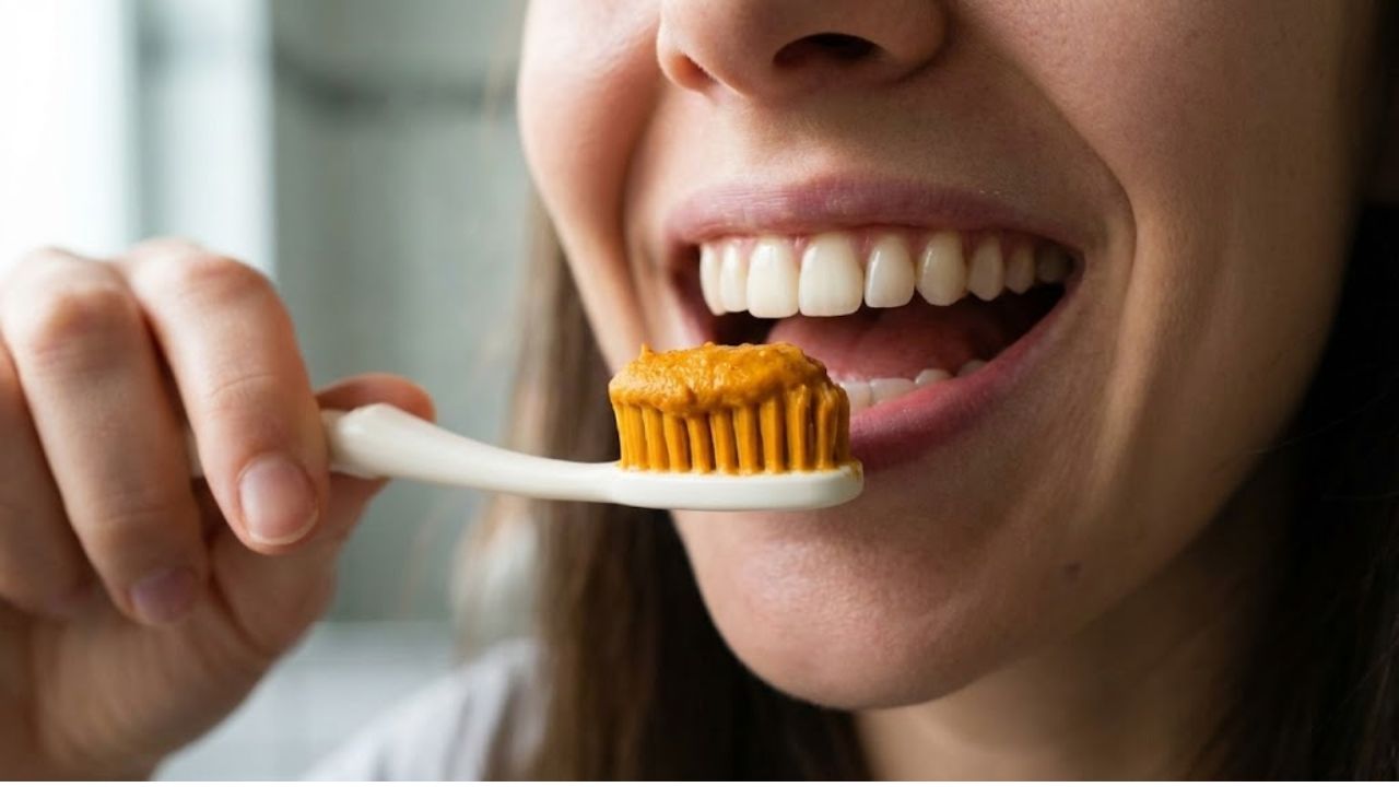 Turmeric Stain-Lifting Paste That Brightens Your Smile Without Enamel Damage