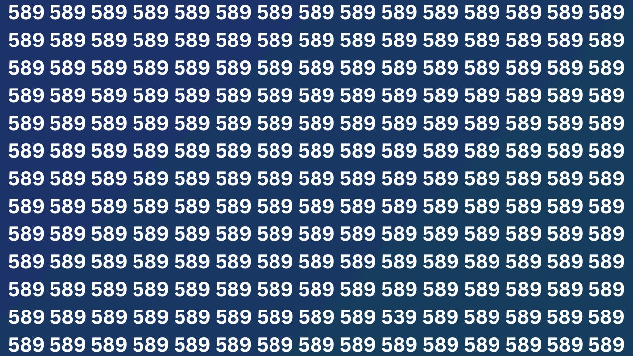 Spot the Hidden Number 539 Using Focus and Observation Skills