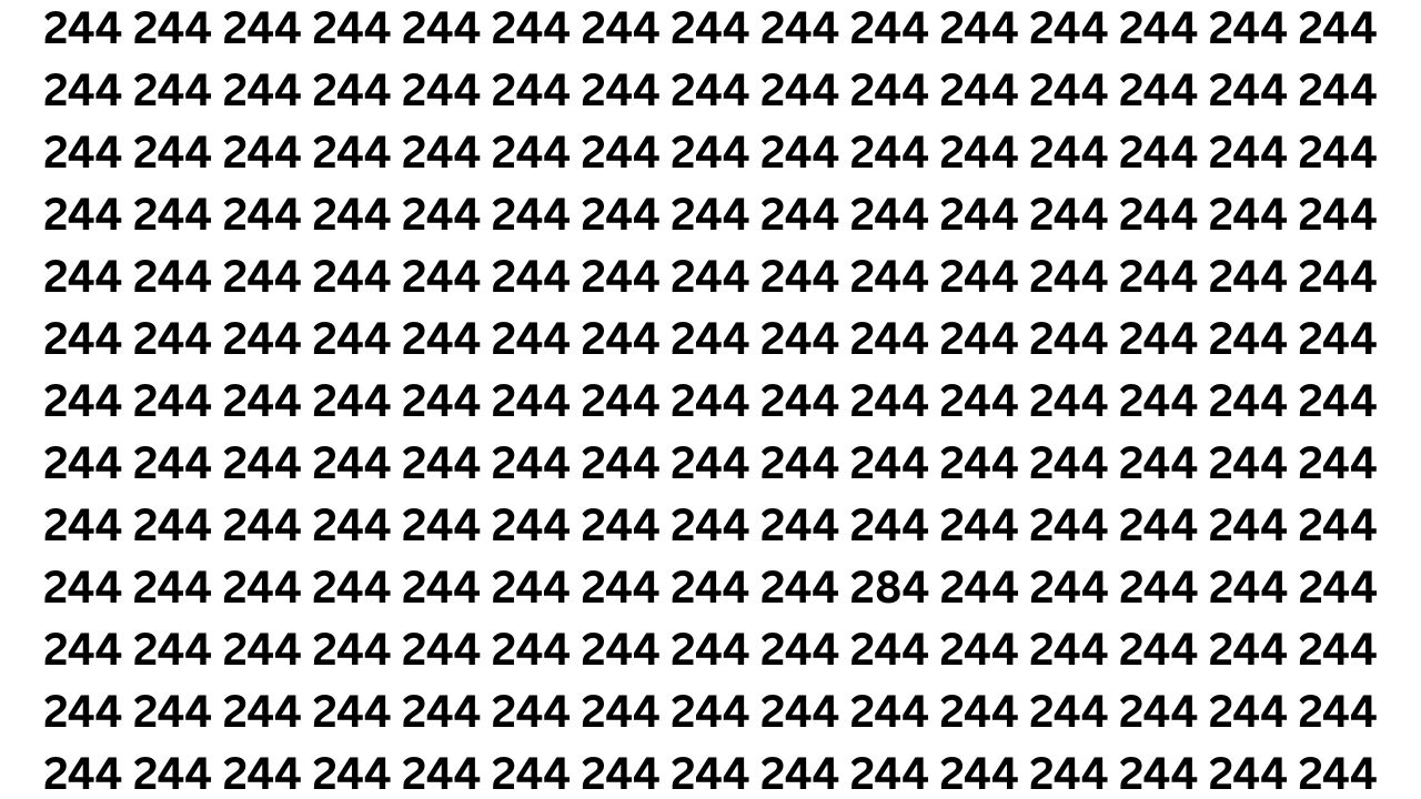 Can You Spot the Hidden Number 284 in This Tricky Optical Illusion Test?