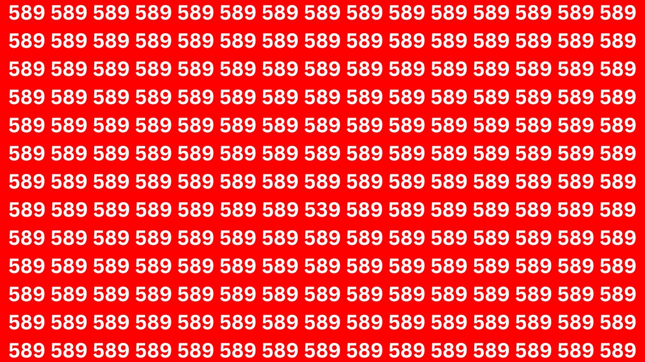Spot the Hidden Number 539 Before Time Runs Out