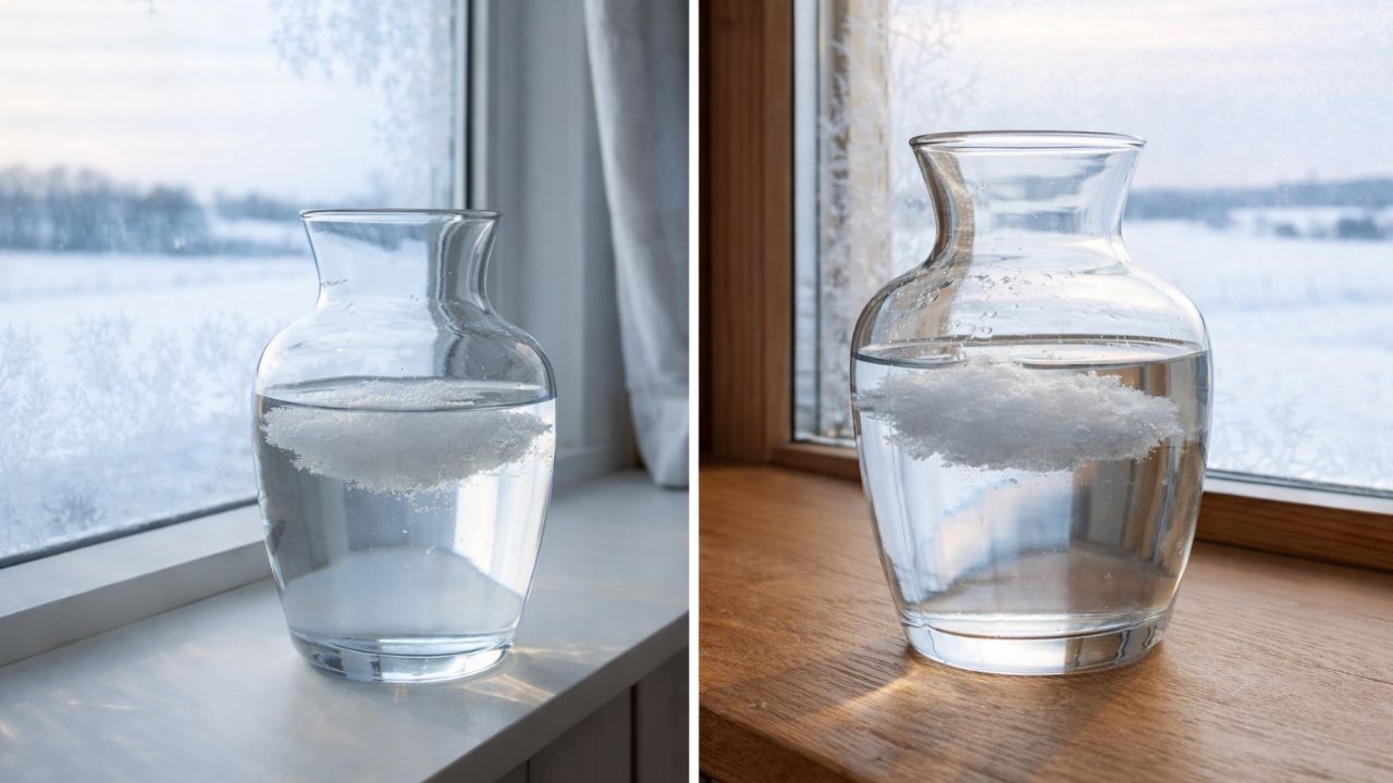 A Bowl of Salt Water by the Window in Winter This Simple Trick Works Surprisingly Well