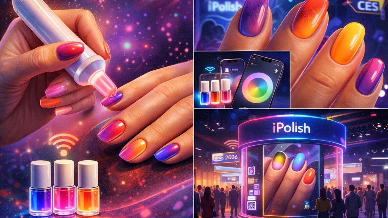 Colour Changing Smart Nail Technology Called iPolish Makes Its Debut at CES 2026