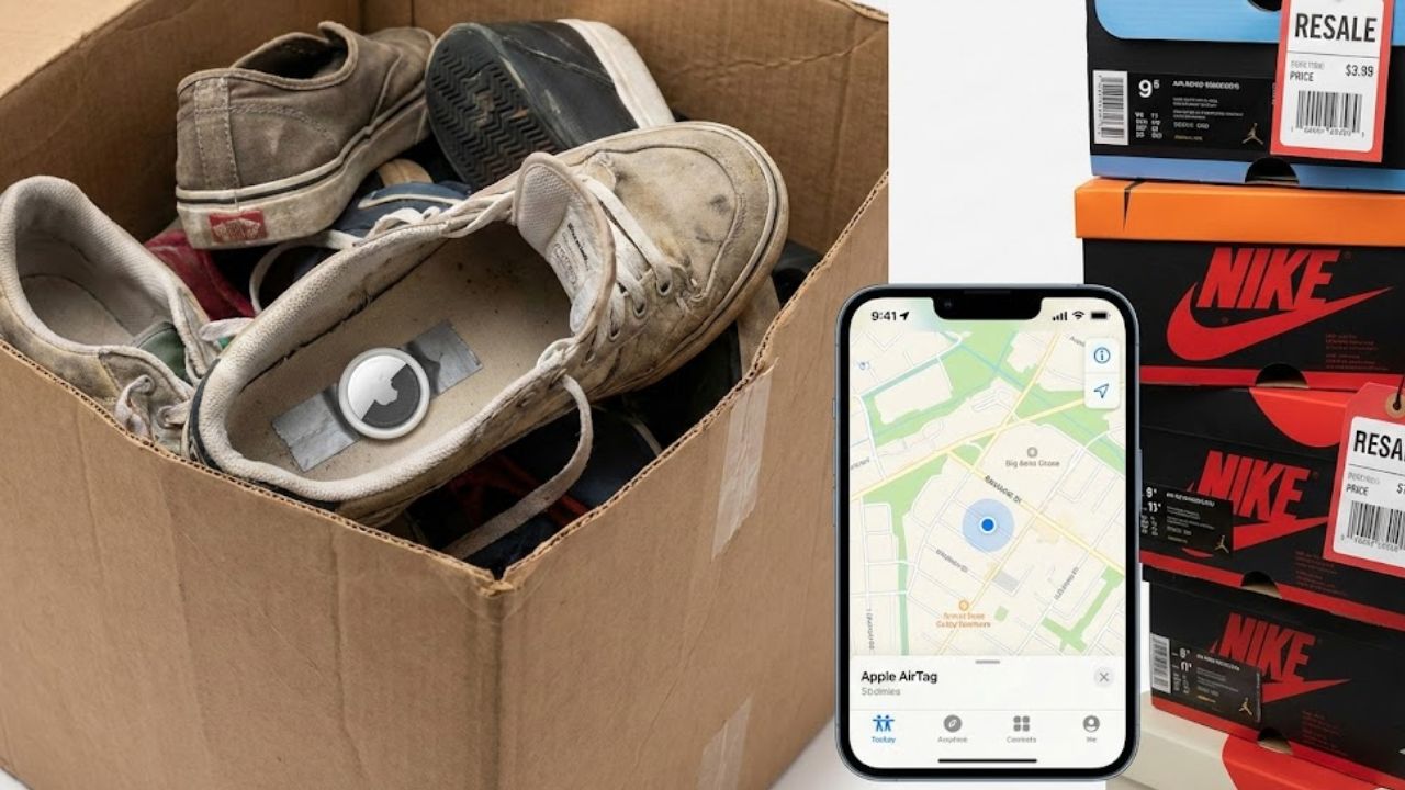 He Hid an AirTag in Donated Sneakers and Accidentally Exposed a Disturbing Resale Reality