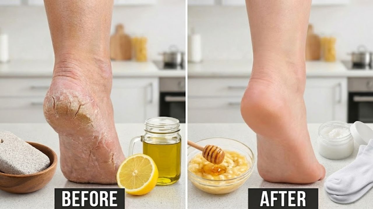 Fast Home Remedies Repair Dry Cracked Heels Using Simple Safe Kitchen Ingredients