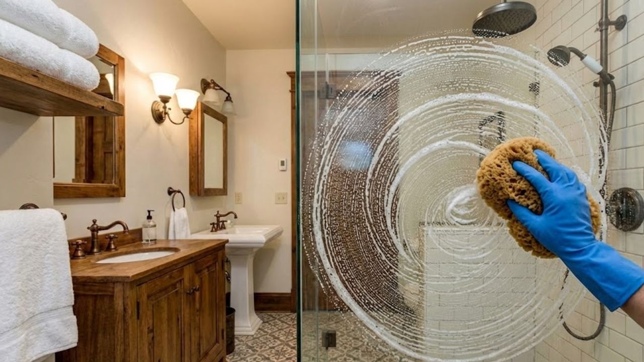 The Hotel Cleaning Trick That Makes Shower Screens Look Brand New Again