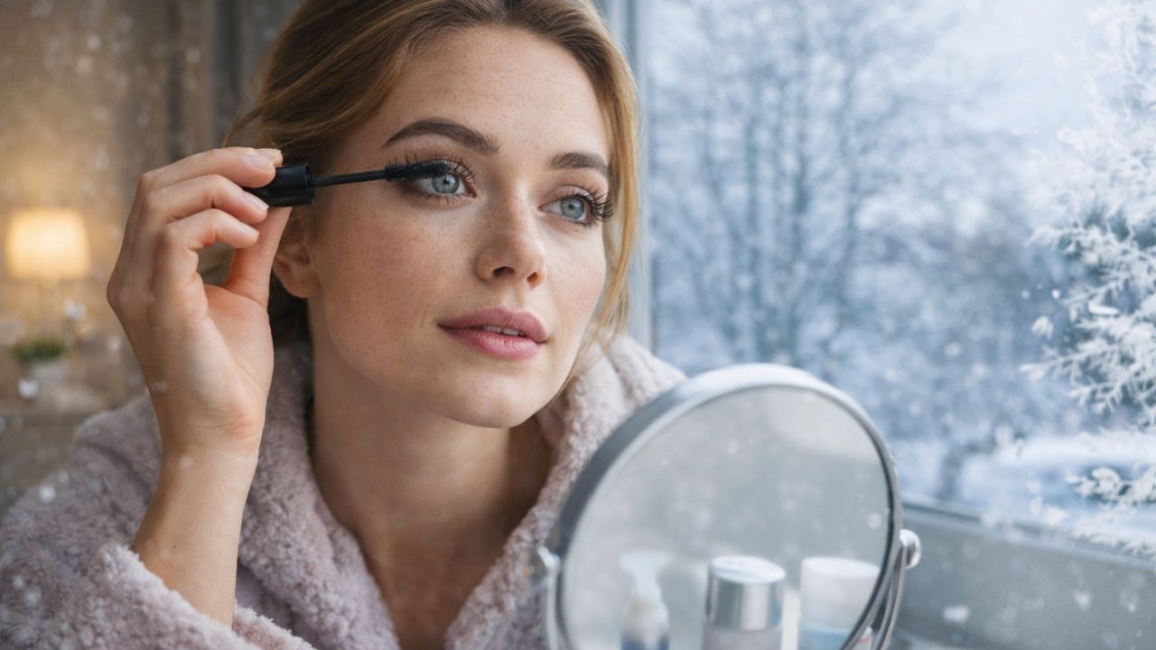 How to prevent mascara from flaking on dry winter days