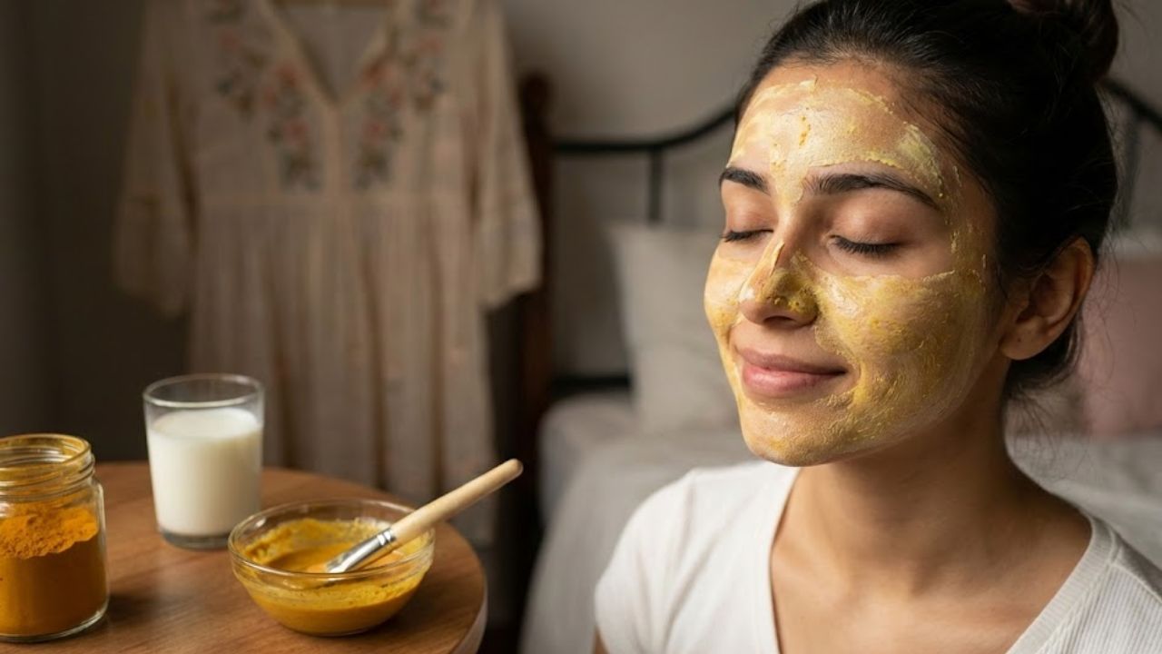 This Turmeric and Milk Face Pack for Girls Is Secretly Used for Natural Glow Before Events