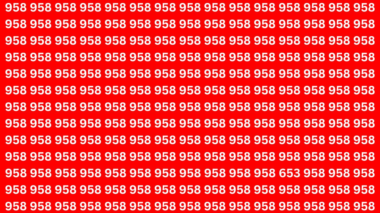Optical Illusion Challenge: Find the Hidden Number 653 Before Time Runs Out