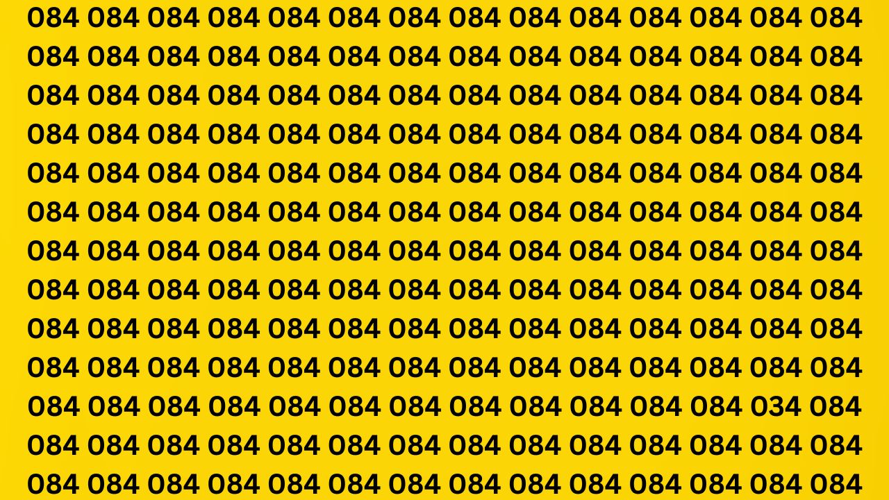 Optical Illusion Challenge: Only Sharp Minds Can Find the Hidden Number 034