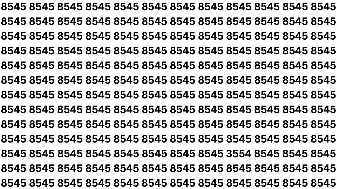 Optical Illusion Challenge Test Your Focus by Finding 3554 Hidden Before Time Completely Runs Out