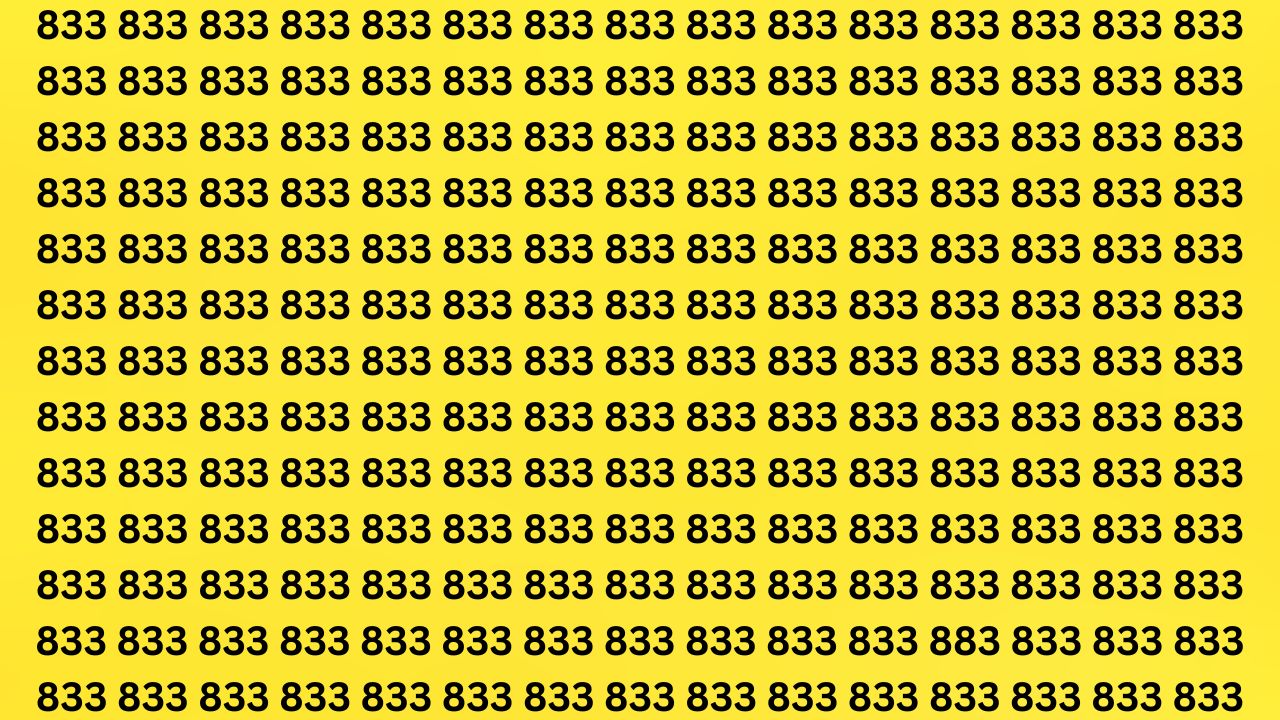Optical Illusion Test: Spot the Hidden Number 883 in 8 Seconds