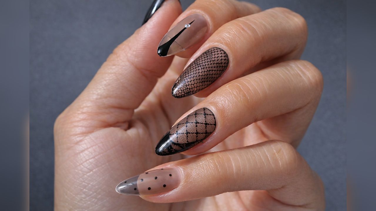 The Sheer Stockings Nail Trend Is Back Creating a Polished Look Inspired by Classic Hosiery