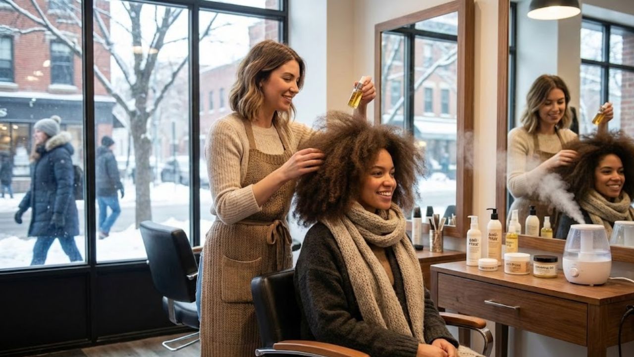 Fluffy Hair: A Hairdresser’s Tips to Stop Poofy Frizz When Winter Air Dries Everything Out