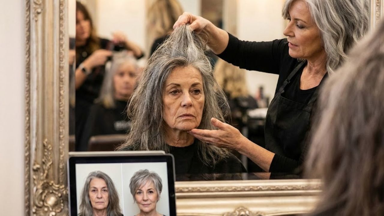 Salt-and-Pepper Hair: The Length That Ages the Face Most, According to a Hairdresser