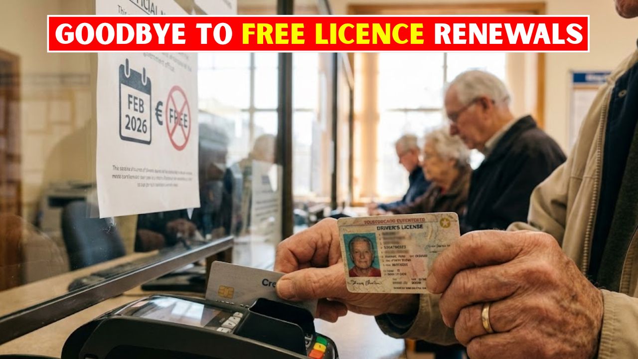 Goodbye to Free Licence Renewals: Older Drivers Face New Renewal Costs February 2026