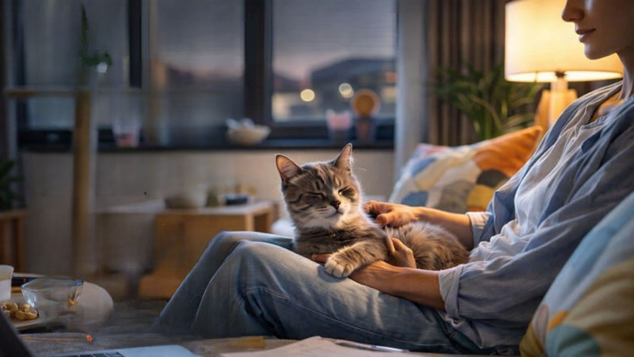 What are the benefits of having a cat at home?